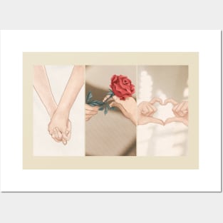 romantic couple Posters and Art